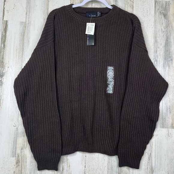 Bill Blass‎ Sweater Knit Long Sleeve Oversized Gorpcore - Picture 1 of 9